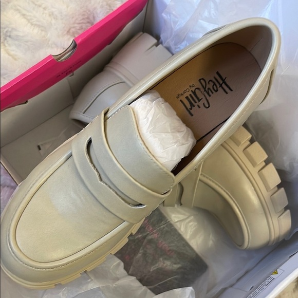 Women's Hey Girl Corky’s Cream Chunky Loafers - Picture 3 of 4